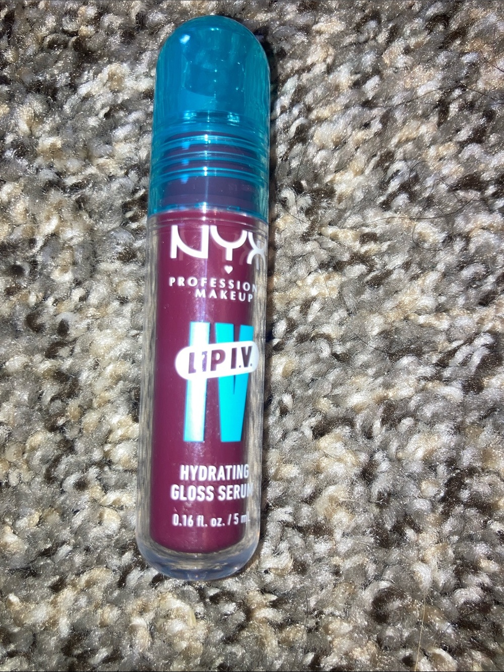 NYX Lip I.V. Hydrating Gloss Serum - Deep Berry Maroon